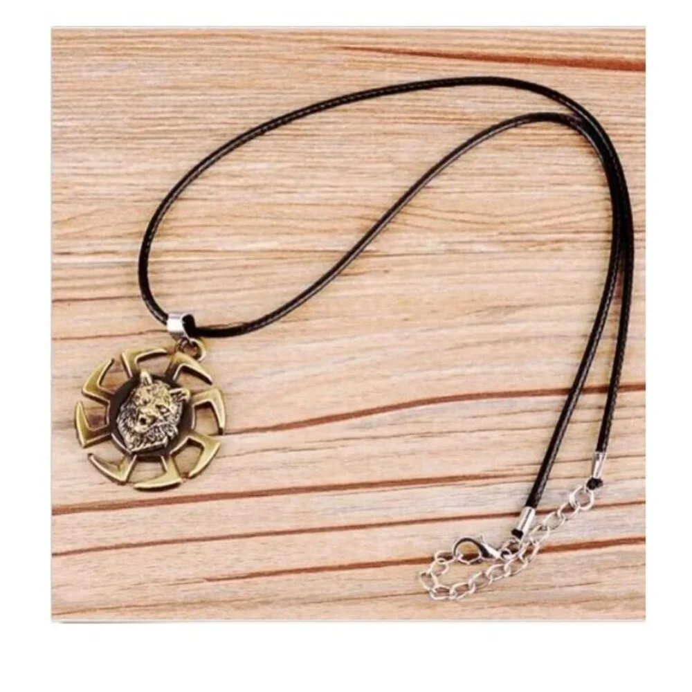 ❤️Retro tiger head Leather Strap Necklace, N90201P117
